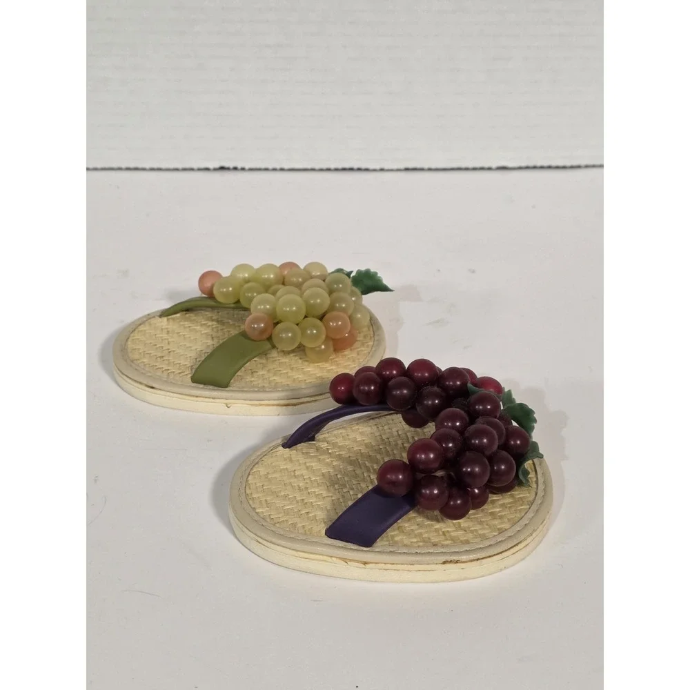 WINE FLIP FLOP COASTERS Set Of 2 Winery Fun!!